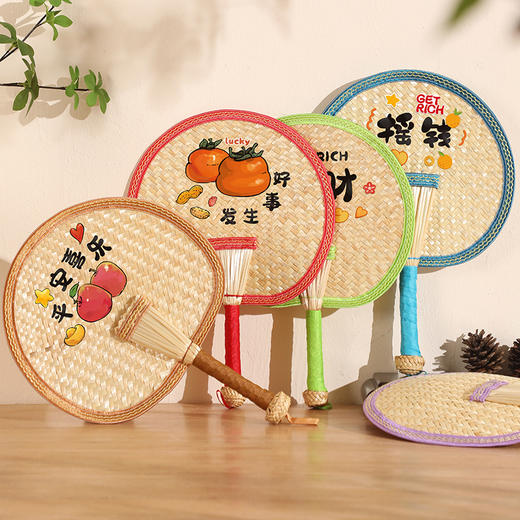 【纳凉好物！天然麦秆扇！】扇子蒲扇 夏季家用手工编织 耐用老式大蒲扇 夏天葵山芭蕉扇 手摇扇-QQ 商品图3