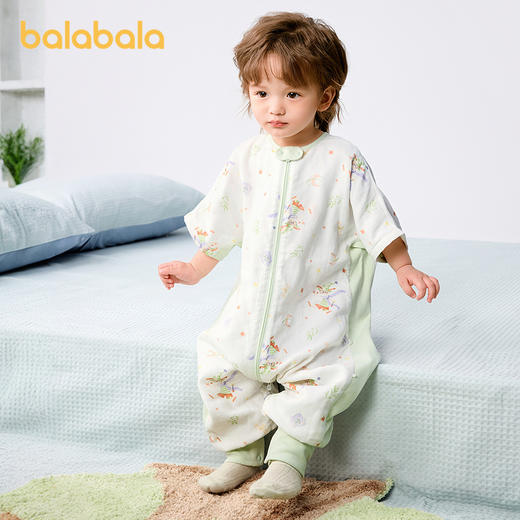 巴拉巴拉婴儿睡袋宝宝儿童睡衣新生儿柔软亲肤舒适印花满印可爱萌 商品图2