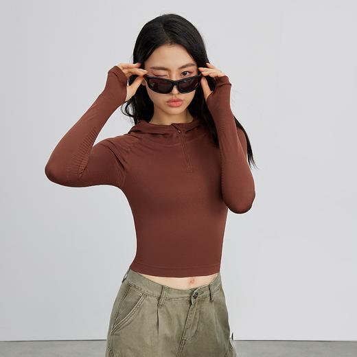 Neverme连帽半拉链瑜伽服ST6930 商品图5