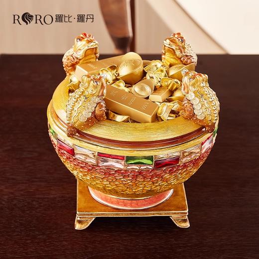 罗比罗丹聚宝盆客厅珐琅彩工艺摆件存钱罐店铺公司开业礼品摆件罗比罗丹摆件（聚宝盆）【不支持补差，非质量问题不退不换】S 商品图1