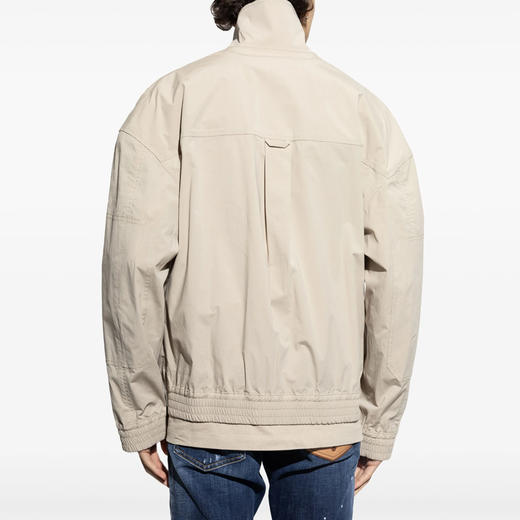 DSQUARED2 男士字母徽标印花拉链夹克外套 浅灰色 S74AM1565 S53578 800 商品图2