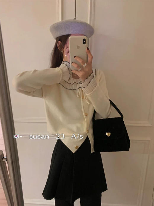 100绵羊毛淑女开衫 商品图0