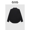 GXG男装 黑色缎面简约百搭长袖衬衫   春季热卖 商品缩略图1