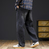 【DYG】大依优型大码百搭阔腿直筒牛仔裤男怀旧水洗复古牛仔裤男加肥加大码长裤子 商品缩略图2