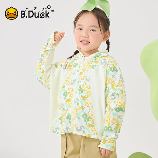 B.Duck小黄鸭童装男女童外套卡通休闲防晒防风户外装105-150 BF1611032 商品图2