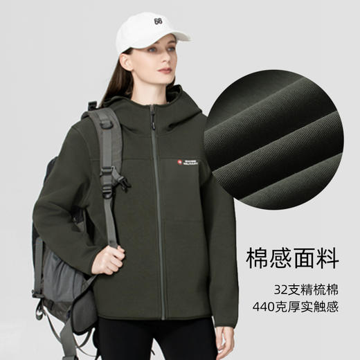 线下专柜有售，非电商款!【瑞士百年户外专业品牌】SWISS MILITARY瑞士军工/男女同款轻暖加绒外套，防风，防污89018 商品图3