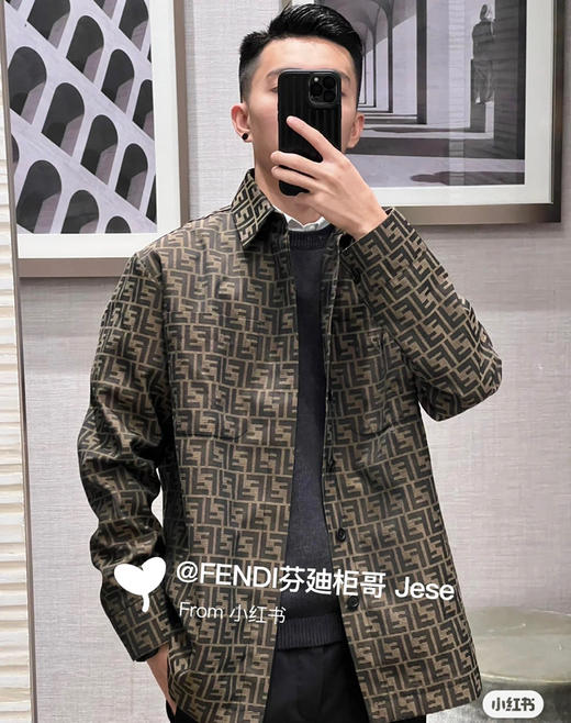 新品Fend 芬迪 满印提花夹克衬衫外套 商品图5