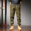 【DYG】大依优型大码潮牌抽绳松紧多袋工装裤男美式四季迷彩休闲裤男束脚运动休闲裤子 商品缩略图2
