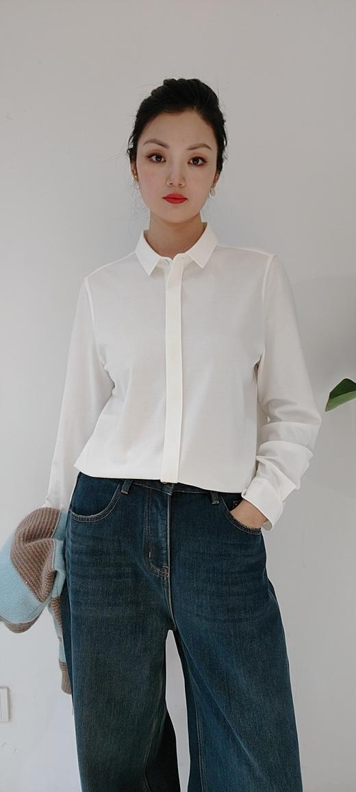 487313小尖领弹力衬衫 商品图10