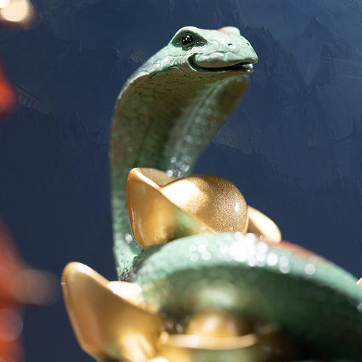 预售 | 朱炳仁·铜蛇年摆件 生肖伴手礼 灵蛇定钱坤小青小白 商品图11