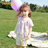 巴拉巴拉宝宝短袖t恤婴儿女童上衣2025新款夏装甜美网纱拼接时髦 商品缩略图2