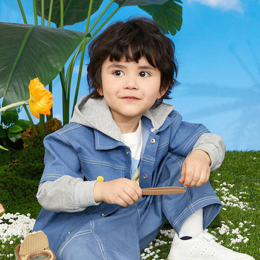 Cucutas男幼童便服CY25SPW518牛仔蓝（90#-130#） 商品图1