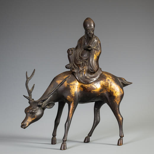 清 铜鎏金寿星摆件 商品图0