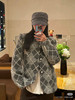 LOUIS VUITTON 格纹字母圆领外套 徐明浩同款 商品缩略图0
