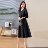 HR-LSNY2554名媛高级感穿搭裙子女装2025新款春秋装中长款减龄大衣内搭连衣裙 商品缩略图3