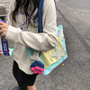 「小众设计款！高颜值」日光欲原创帆布包Y2K少女星星马卡龙小众设计师大容量出游托特包箱包 商品缩略图1