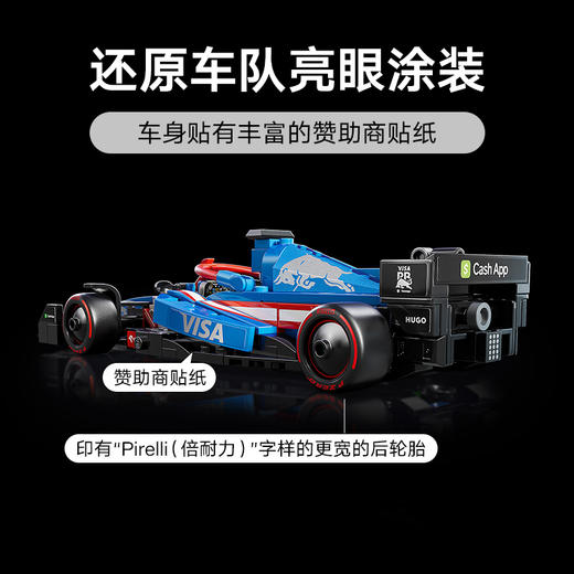 乐高LEGO Visa Cash App RB 车队 VCARB 01 F1® 赛车LEGC77246 商品图5