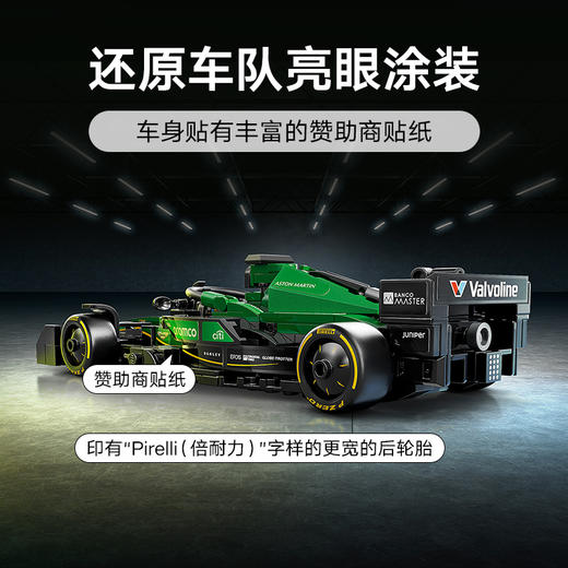 乐高LEGO 阿斯顿·马丁沙特阿美车队 F1® AMR24 赛车LEGC77245 商品图5