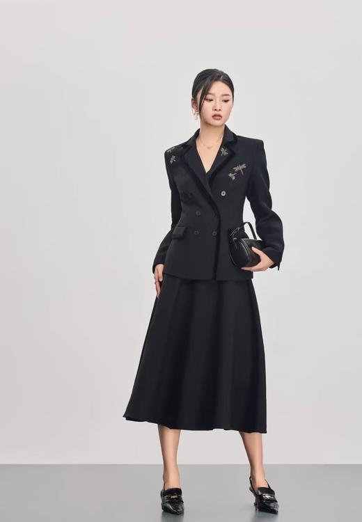 D家金丝刺绣镶钻蜻蜓重工修身西装外套 商品图5