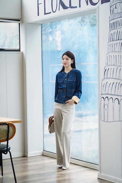 臣禾	新中式牛仔外套（袖口拼接）	JZ251010275 商品图1