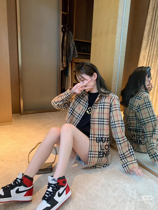 BURBERRY 字母胶印长袖衬衫 商品图6