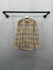 BURBERRY 格纹织带条纹衬衫 商品缩略图0