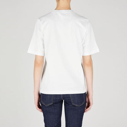 DSQUARED2 女士徽标印花棉质圆领短袖T恤 白色 S75GD0474 D20020 100 商品图1