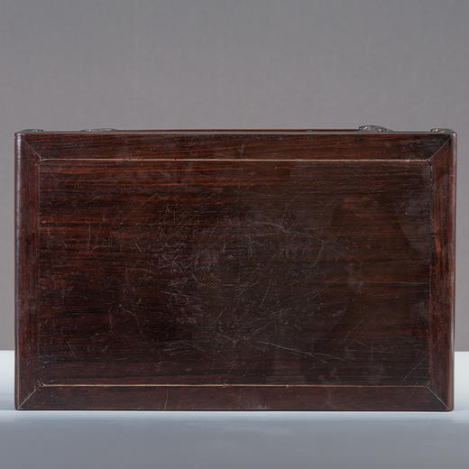 清 红木书卷式案中案摆件 商品图2