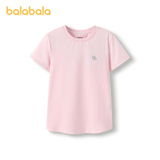 【爆品主推】巴拉巴拉童装女童t恤2025新款儿童夏装短袖大童运动速干上衣舒适 商品图4