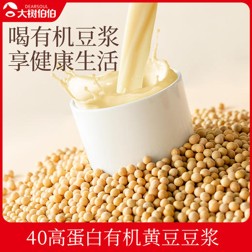 三盒更划算！大树伯伯 有机黄豆豆浆 纯黄豆冲饮早餐代餐 商品图0
