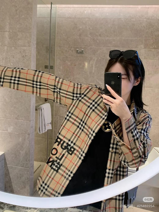 BURBERRY 字母胶印长袖衬衫 商品图2