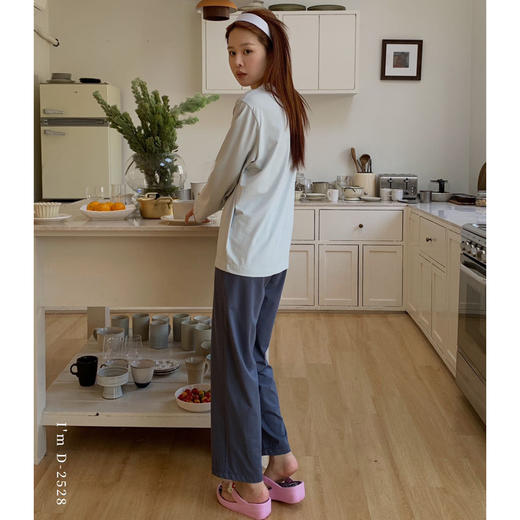 【少女心爆棚】2025春新款家居服女蝴蝶结爱心撞色美宅衣可外穿睡衣遛弯衣 商品图3