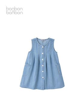 设计感牛仔背心裙