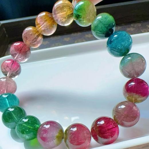 10mm-11mm单圈彩虹西瓜碧玺手串 商品图3