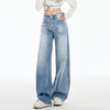 罗蒙春夏女式牛仔裤宽松版显瘦百搭时尚休闲牛仔裤棉质女长裤 商品缩略图2
