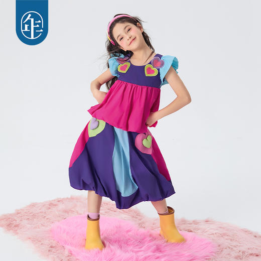 年衣童装女童半身裙2025年春季新款儿童灯笼裙女孩甜美伞裙花苞裙美上心巴半裙 商品图3