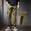 【纯棉】【DYG】大依优型大码男装新款工装休闲裤男日系垂感直筒裤男潮牌运动多口袋工装裤男装 商品缩略图0