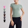 【3~5天发货】跃牌【美度空间】系列 SNU休闲运动短袖收腰修身透气瑜伽T恤TX42008 商品缩略图2