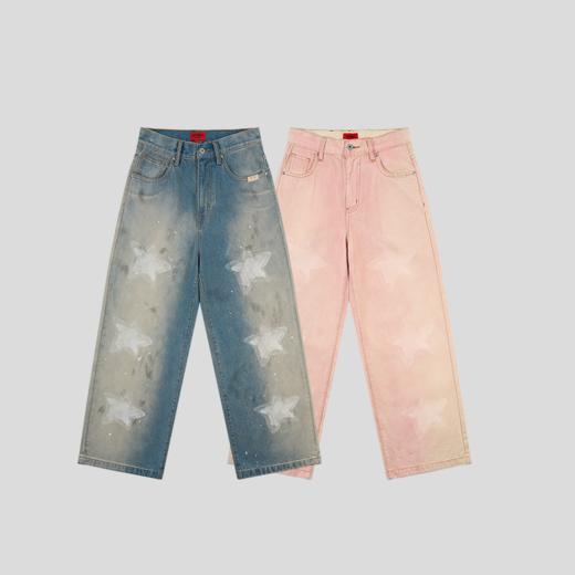 GOODBAI GOODEES梦幻星星印花阔腿长裤 商品图1