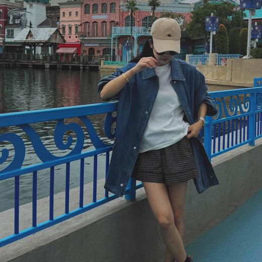 顺丰包邮洛诗琳34115早春设计感落肩廓形宽松牛仔夹克外套60546 商品图1