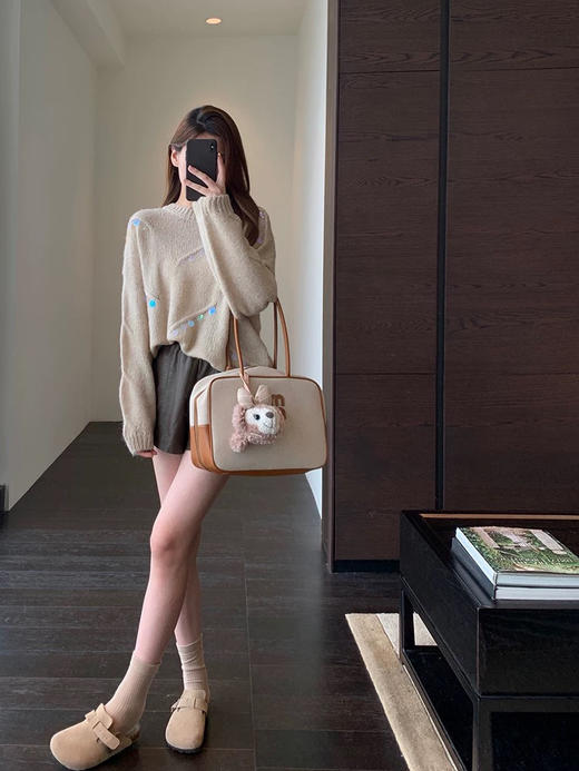 羊驼人鱼公主毛衣 商品图1