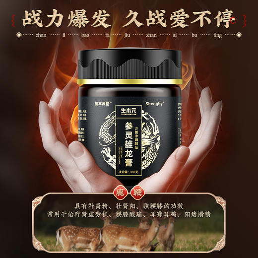生本元参灵雄龙膏中医【本店均为正品】其他店铺没有授权均为假货 商品图2