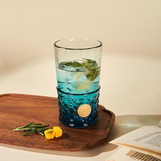 大英博物馆 大航海系列渐变浮雕铭牌玻璃杯 安德森猫系列渐变浮雕铭牌玻璃杯 商品图1