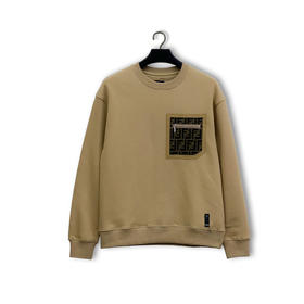 新品 Fendi芬迪2025最新秋冬系列 老花拉链口袋卫衣