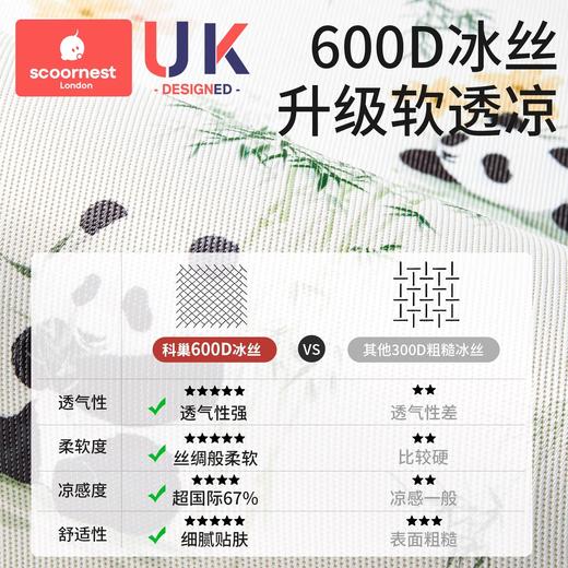 科巢婴儿凉席冰丝藤席夏季宝宝专用儿童可用婴儿床幼儿园午睡席子 商品图1