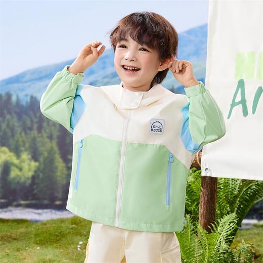 B.Duck小黄鸭童装男童连帽外套撞色户外春装90-130 BF1611061 商品图2