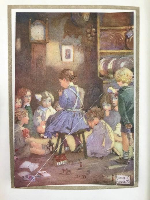 1913年 诗中的童真 8幅彩色与大量黑白插图 漆布精装32开 商品图2