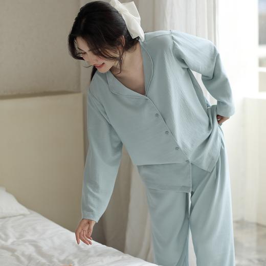 KEMU壳木软软翻领家居服 肌理感纹理面料 轻软舒适亲肤 经典的翻领款型 简约日常 商品图7