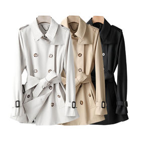 DH25YS667-2小个子英伦春季外套风衣RJ029