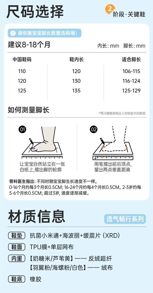 GB2411基诺浦关键鞋透气畅行系列学步鞋（8-18月龄适合） 商品图1